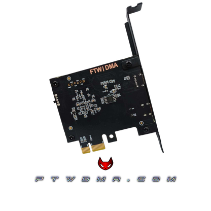 FTW DMA 75t PCIe FPGA board rear connectors